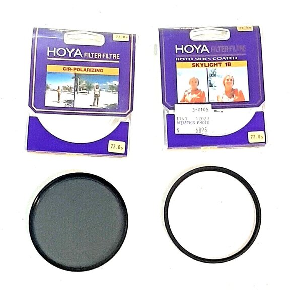 Hoya 77mm Camera Lens Filters Skylight 1B Cir-Polarizing